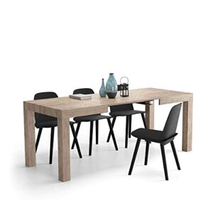 mobili fiver, first extendable table, oak, made in italy