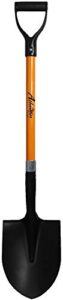 ashman heavy-duty digging shovel (1 pack) 41-inch with trenching blade and comfortable handle - ideal for garden, landscaping, construction, and masonry - perfect for digging soil, dirt, and gravel.
