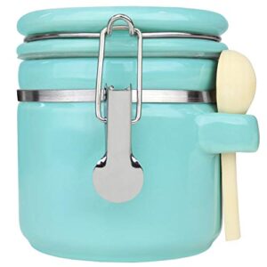small 25oz turquoise canister