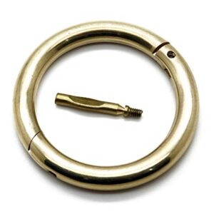 Superior Bull Nose Ring 2.5" + Screw Brass Cattle Cow Veterinary Instruments (1)