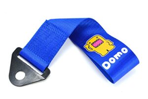 jdm domo blue racing drift rally car tow towing strap belt hook universal x1