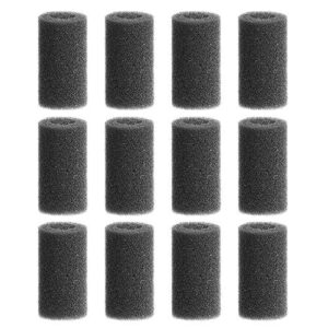 kinmingzhu 12 pieces black pre-filter sponge foam roll accessories for aquarium fish tank