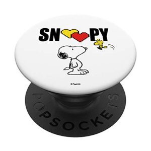 peanuts valentine snoopy love popsockets popgrip: swappable grip for phones & tablets