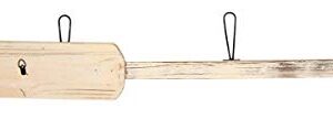 Beach Themed Home Decor Large Wooden Welcome Oar Paddle with Three Coat Hooks, 43 Inches