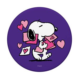 Peanuts Valentines Letter Snoopy PopSockets PopGrip: Swappable Grip for Phones & Tablets