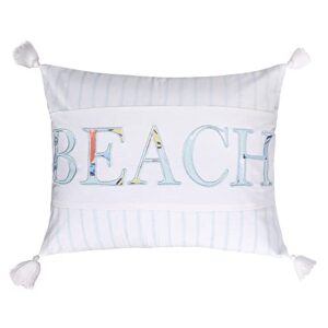 levtex home - sancti petri - decorative pillow (14x18in.) - beach - blue and white
