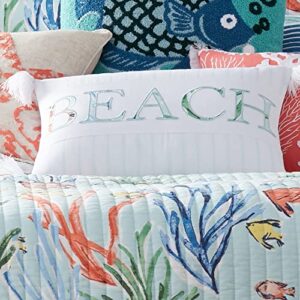 Levtex Home - Sancti Petri - Decorative Pillow (14X18in.) - Beach - Blue and White
