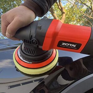 ZOTA Buffer Polisher, 15mm Long-Throw Orbital Polisher, 6-inch Dual Action Polisher 850w Polisher for Car Detailing with Variable Speed Soft Start-RP1506