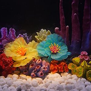 Danmu 1Pc of Polyresin Coral Ornaments, Aquarium Coral Decor for Fish Tank Aquarium Decoration 6 2/5" x 5 1/2" x 2 7/10"