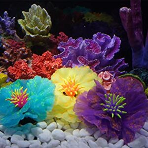 Danmu 1Pc of Polyresin Coral Ornaments, Aquarium Coral Decor for Fish Tank Aquarium Decoration 6 2/5" x 5 1/2" x 2 7/10"