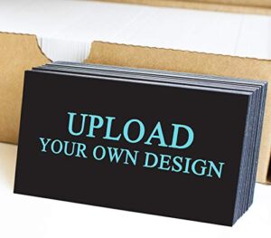 upload your own design - business cards 500 pcs- free matte or uv glossy finishing. 16pt cover (129 lbs. 350gsm-thick paper) (matte finishing), made in the usa