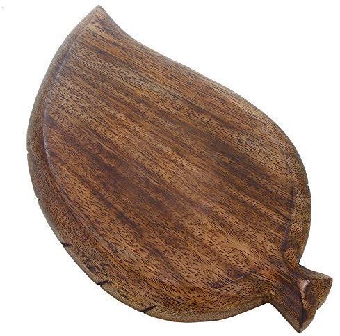 S.B.ARTS Wooden Handcraved Tray-Tray for Tea Coffee Cups-Dining Table Decor Accessories-Vanity Organizer-Home Decor- Kitchen Countertops Living Room-Ideal Gifts for Loved Ones- Brown