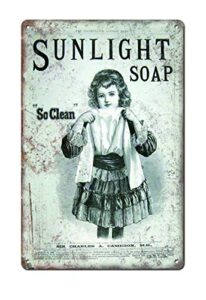 danny penaw decor sign - sunlight soap laundry.8x12 vintage tin sign art decor for coffee yard home wall decor