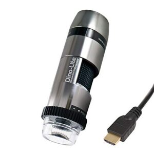 dino-lite hdmi digital microscope am5218mztl- 720p, 5x - 140x optical magnification, polarized light, long working distance