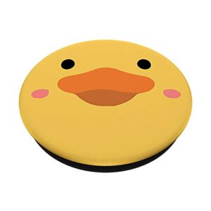Duck Face Funny Yellow Rubber Duck Cute Duck PopSockets Swappable PopGrip
