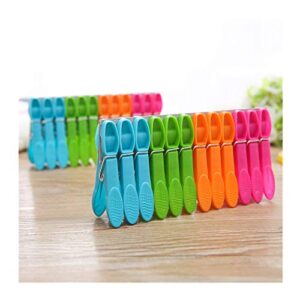 akiwos 24pcs laundry clothes pins for home clothes windproof supplies double thickness design beach towel clips