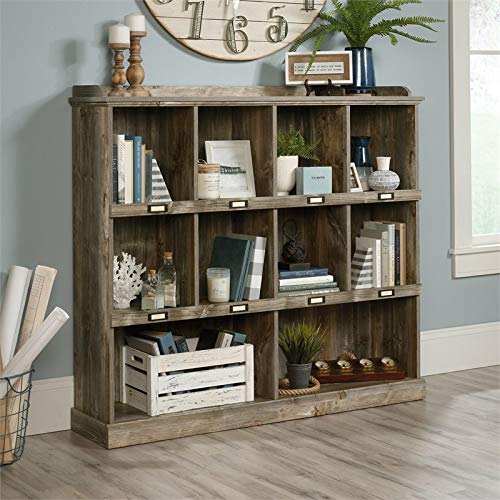 Sauder Granite Trace Contemporary 10-Cubby Wood Bookcase in Rustic Cedar