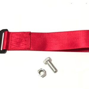 JDM TRD Red Racing Drift Rally Car Tow Towing Strap Belt Hook Universal x1