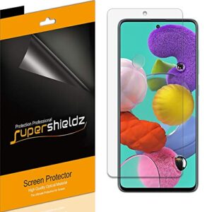 (6 pack) supershieldz designed for samsung galaxy a53 5g / a52 / a52 5g / a51 / a51 5g / a51 5g uw screen protector, high definition clear shield (pet)