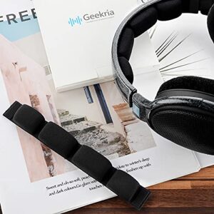 Geekria Fabric Headband Pad Compatible with Sennheiser HD600, HD580, HD650, HD660 S Headphone Replacement Headband/Headband Cushion/Replacement Pad Repair Parts (Black)