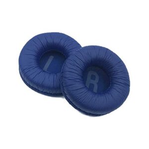 vekeff tune600 earpads replacement ear cushions pad covers for jbl t500bt t450 t450bt jr300bt headphone headset 70mm earpads (blue)