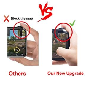 Detectorcatty Mobile Phone Gaming Trigger Fire Button Aim Key Smart Phone Mobile Games Shooter Controller for PUBG/Rules of Survival