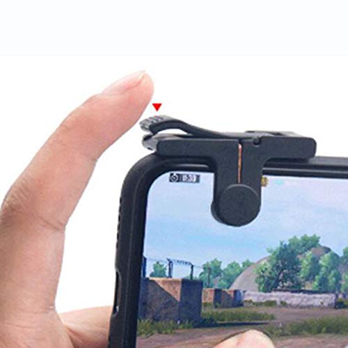Detectorcatty Mobile Phone Gaming Trigger Fire Button Aim Key Smart Phone Mobile Games Shooter Controller for PUBG/Rules of Survival