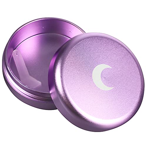 Brando Moon Purple Pocket Storage Case Container Smell Proof and Air Tight - Easy to Carry and Best Way to Preserve & Coffee - 2.1 x 0.9"