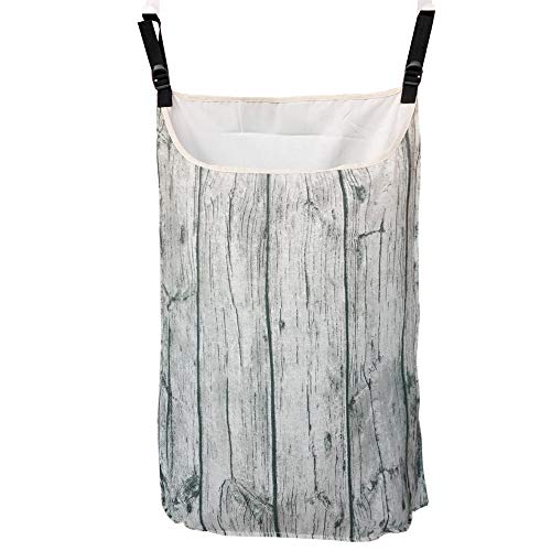 Amlrt Door Hanging Laundry Hamper with Stainless Steel Hooks