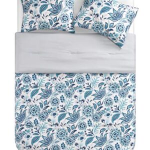 Tahari Home - Full Comforter Set, 3-Piece Bedding with Matching Shams, Stylish Home Decor (Val Blue, Full/Queen)