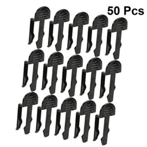 Cabilock Trash Bin Heavy Duty Clips 50pcs Plastic Garbage Bag Clips Basket Clip Waste Can Bag Holder Rubbish Clip for Home Kitchen Office Restaurant Trash Bin Trash Trash Cans