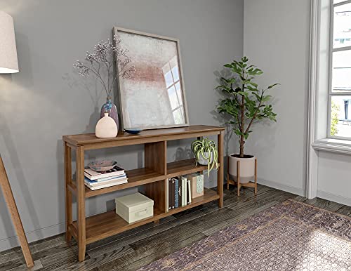 NewRidge Home Goods NewRidge Home Bookcase Bookshelf, Horrizontal, WALNUT