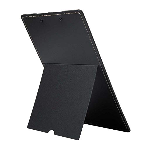 Easel Clipboard Desktop Document Holder for Typing Standing Clipboard for Desk, Holds Letter Size and A4 Size Documents, Folds Flat for Storage,9 x 13 inches (Black)