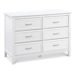 davinci charlie 6-drawer double dresser in white