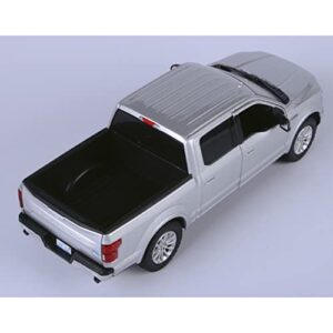 2019 Ford F-150 Limited Crew Cab Pickup Truck Metallic Silver 1/24-1/27 Diecast Model Car by Motormax 79364