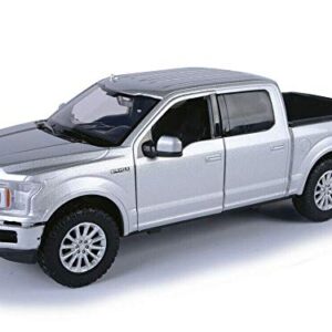 2019 Ford F-150 Limited Crew Cab Pickup Truck Metallic Silver 1/24-1/27 Diecast Model Car by Motormax 79364