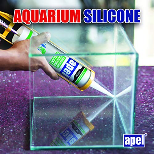 Aquarium 100% Silicone Sealant (10.4 fl oz) Safe for Fish (1 Pack)