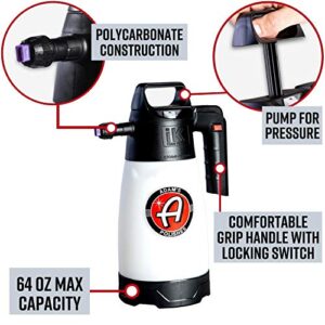 Adam’s IK Pro 2 Foaming Pump Sprayer - Pressure Foam Sprayer for Car Cleaning Kit Car Wash Car Detailing | Fill with Car Wash Soap Wheel Cleaner Tire Cleaner Rim | Water Sprayer Lawn Garden Weeds