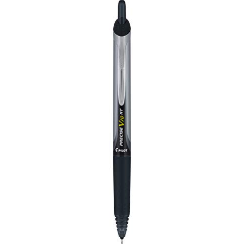 PILOT Precise V10 RT Refillable & Retractable Rolling Ball Pens, Bold Point, Black Ink, 12-Pack (13450)