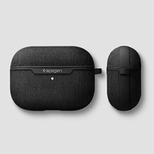 Spigen Urban Fit Designed for Airpods Pro Case Cover with Key Chain, Fabric Case for Airpods Pro - Black