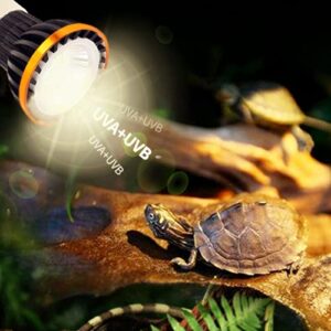 UVA UVB Reptile Light Bulb - Full Spectrum LED UVB Sun Lamp for Reptile and Amphibian Turtle Use (4W 5.0)