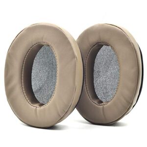 defean ear pads for audio technica m30 m40 m50 m50x m50s m40x headphone (brown pu earpads)