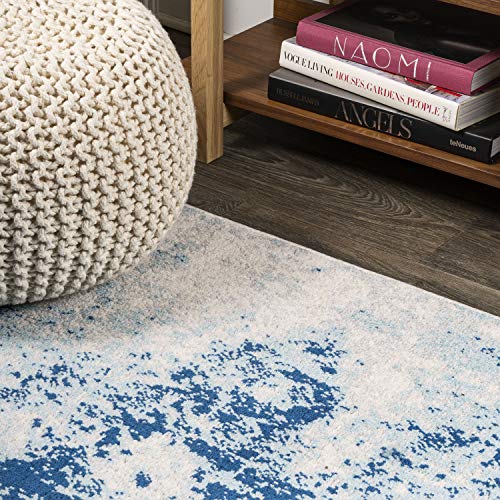 JONATHAN Y CTP109B-28 Dune Modern Abstract Indoor Area-Rug Bohemian Easy-Cleaning High Traffic Bedroom Kitchen Living Room Non Shedding, 2 X 8, Blue