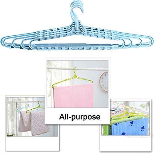 Extra Large Hangers Big Clothes Hangers Enlarge Adjustable Shoulder 16.4"-27.2" Drying Hanger 4 Pack Sturdy Hangers for Wide Polos Tops Cardigans Quilt Bath Towel Big and Tall Shirts 4 Colors Hanger