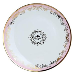 disney princess 16" porcelain serving platter with gold detail