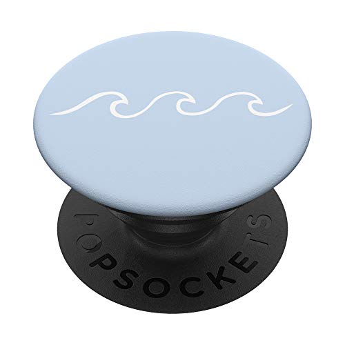 Aesthetically pleasing beach Japanese wave minimalist surf PopSockets Swappable PopGrip