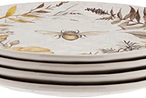 Certified International Bee Sweet 10.75" Dinner Plates, Set of 4, Multi Colored