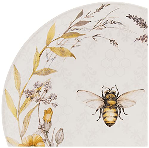 Certified International Bee Sweet 10.75" Dinner Plates, Set of 4, Multi Colored