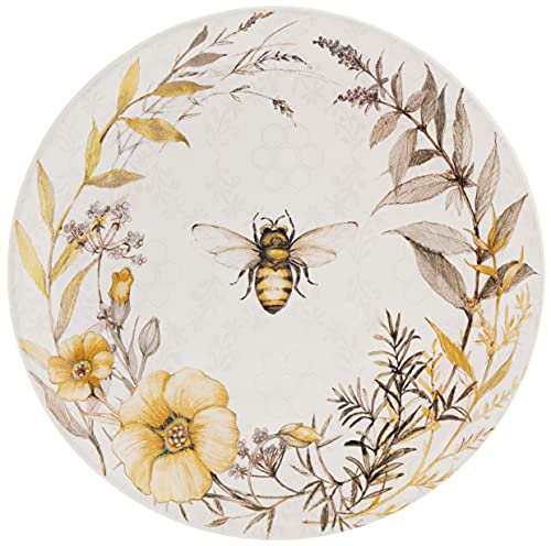 Certified International Bee Sweet 10.75" Dinner Plates, Set of 4, Multi Colored