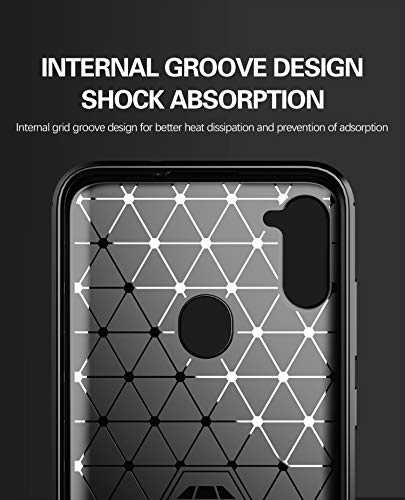 Galaxy A11 case,Samsung A11 case,with HD Screen Protector,MAIKEZI Soft TPU Slim Fashion Non-Slip Protective Phone Case Cover for Samsung Galaxy A11(Black Brushed TPU)